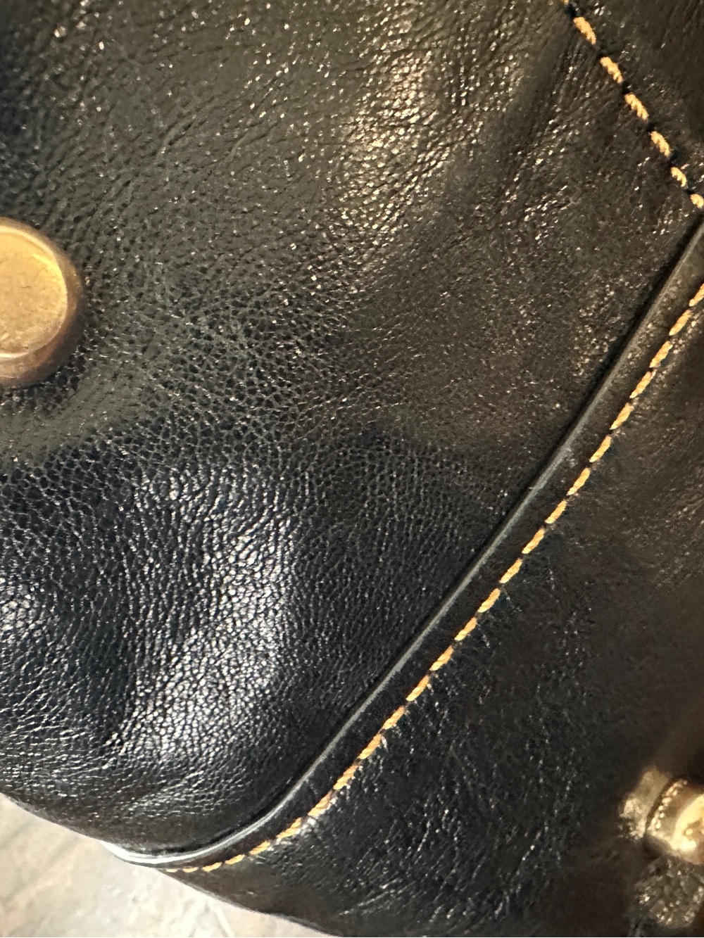 Coach Large Black 1941 Outlaw Satchel with gold tone hardware - Picture 14 of 16